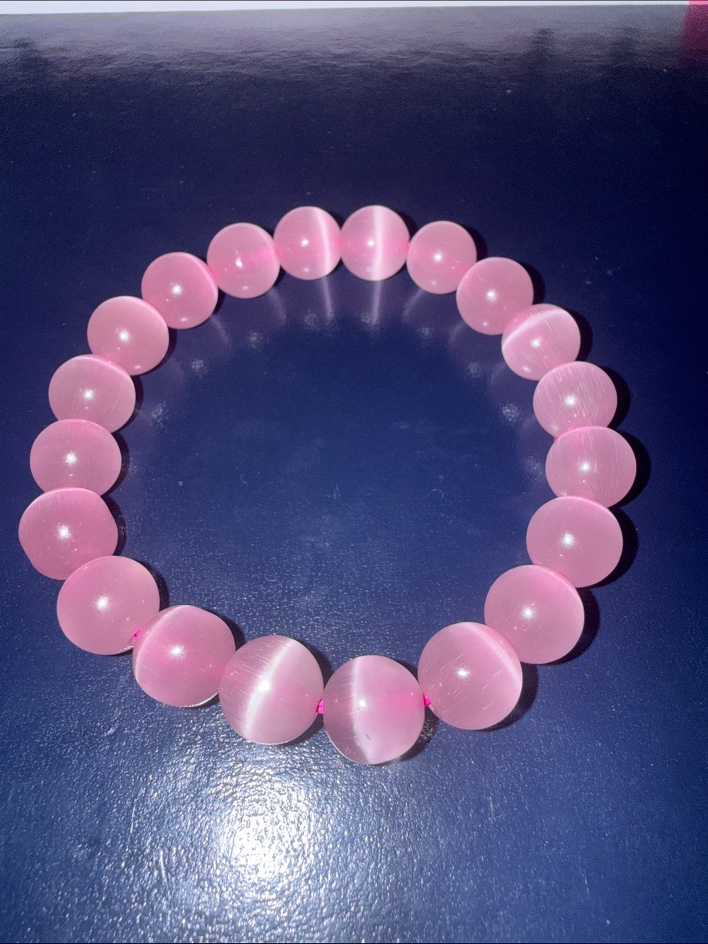 Pink Beaded Stretch Bracelet - Women Jewelry